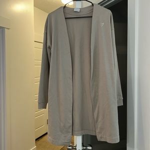 Whitney Simmons & gym shark cardigan